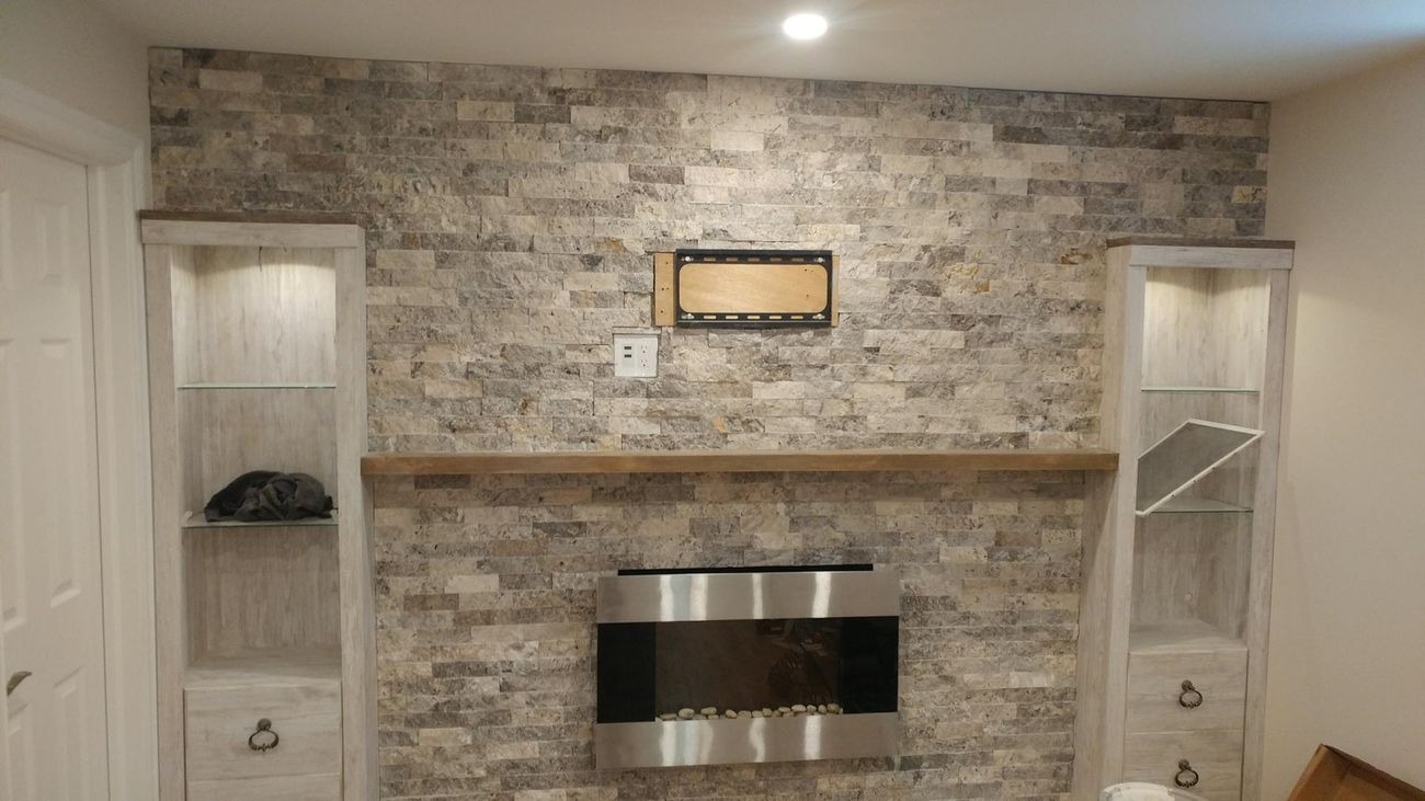 White Media Wall