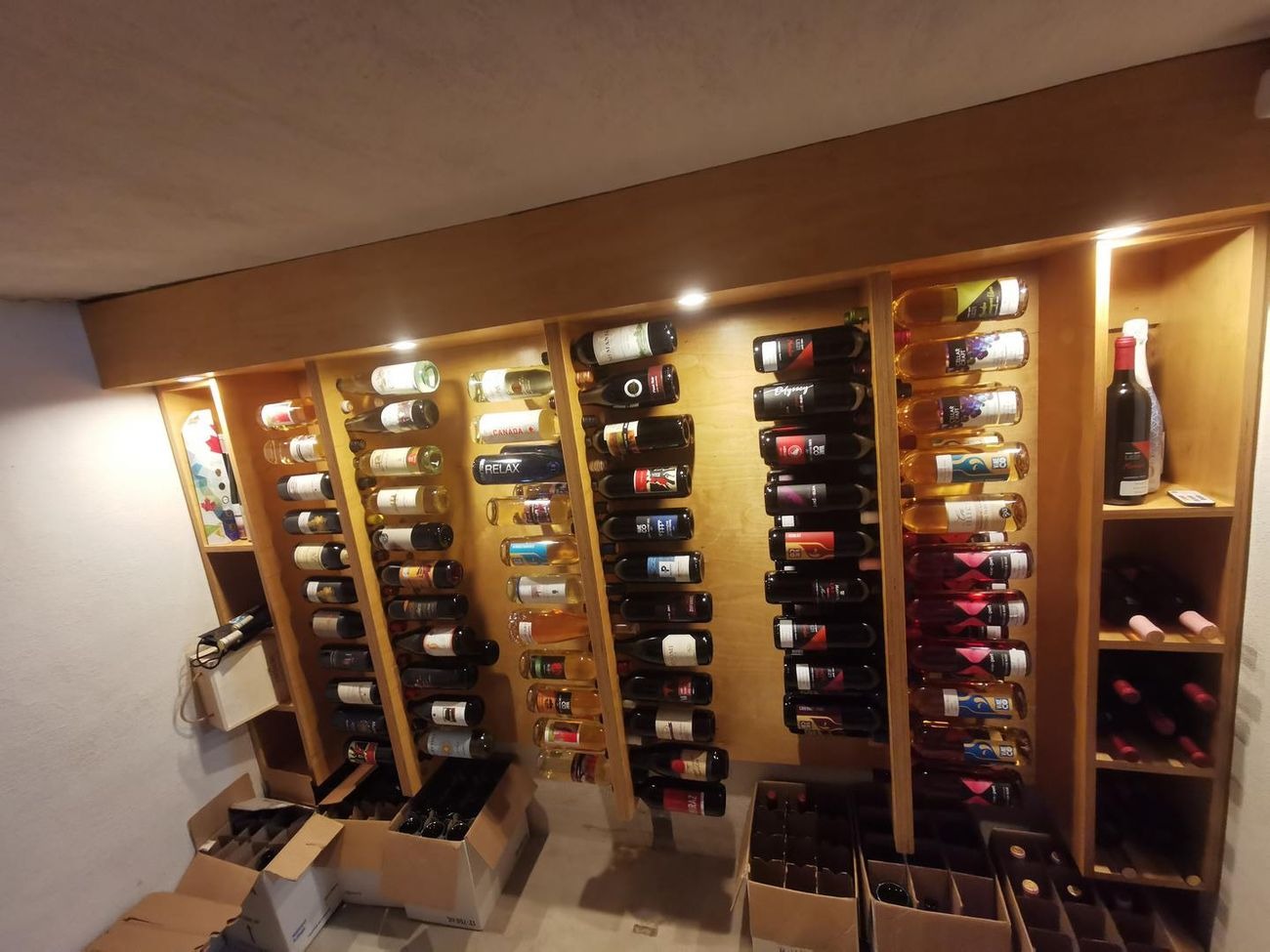 Lit Wine Display